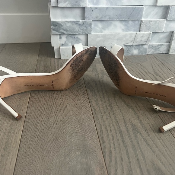 Manolo Blahnik sandals, white - Picture 2 of 4